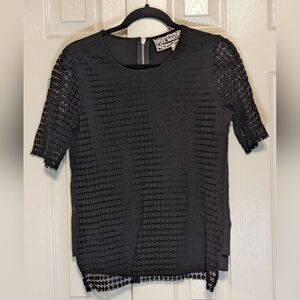 5/$25 Pink Martini Black Crochet Top